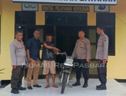 Polsek Ranah Batahan Amankan Pelaku Curanmor