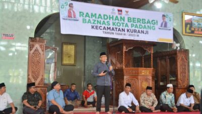 854 Warga Mendapat Bantuan Sembako dari Pemko dan Baznas Padang