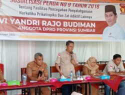 Sosialisasi Perda Penyalahgunaan Narkoba, Evi Yandri Kaji Munculnya Pemakai Baru dan Rehabilitasi