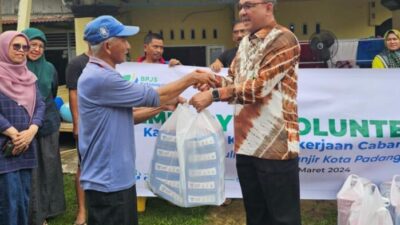 Karyawan BPJS Ketenagakerjaan Padang Galang Dana untuk Bantu Korban Banjir