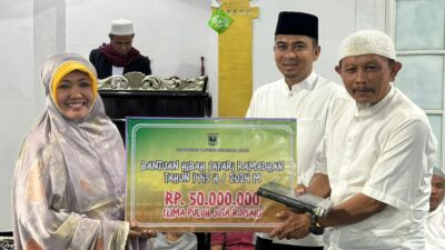 Tim Safari Ramadhan Provinsi Pimpinan Rektor UIN Imam Bonjol Padang Kunjungi Masjid Al-Muhajirin Solok