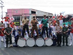 Marching Band Gita Abdi Praja Kampus IPDN Sumatera Barat Pukau ribuan Masyarakat di Pusat Kota Payakumbuh