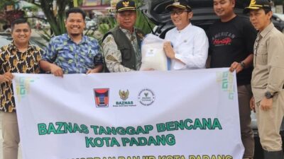 Baznas Bersama Pemko Padang Salurkan Bantuan Dapur Umum di Tiga Kecamatan