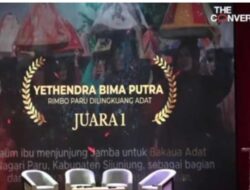 “Rimbu Paru di Lingkuang Adat” Juara Lomba Video Lingkungan 2023