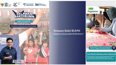 Pegadaian Buka Relawan Bakti BUMN Batch V: “Dari Ranah Minang untuk Indonesia”