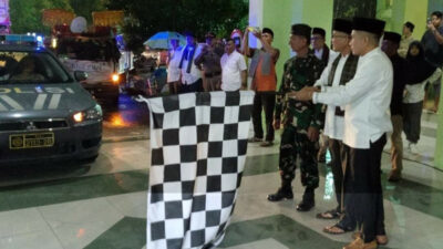 Meski Hujan, Pawai Takbiran Sambut Lebaran 1445 H di Padang Berlangsung Semarak