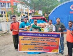 PT BRM Bantu Korban Bencana Alam di Kabupaten Pesisir Selatan