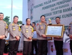 Dinilai Sukses Amankan Mudik Lebaran, 6 Kapolres di Riau Raih Penghargaan
