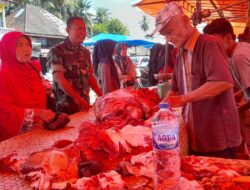 Personel Babinsa Diturunkan untuk Amankan Pasar Tradisional