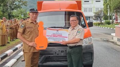 BNPB Serahkan Bantuan Kendaraan Dapur Umum untuk Pesisir Selatan