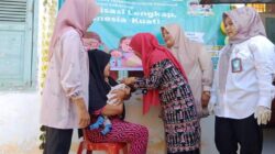 Pelaksanaan Sepekan Mengejar Imunisasi di Ranah Ampek Hulu Tapan Lancar