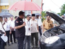 Bupati Sutan Riska Inspeksi Kendaraan Dinas OPD