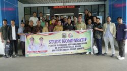 Puluhan Wartawan dan Staf Kominfo Sijunjung Studi Tiru ke Kabupaten Bogor