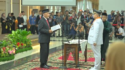 Andree Harmadi Algamar Dilantik jadi Penjabat Walikota Padang, Ini Pesan Gubenur Sumbar