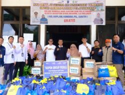 Taspen Group Peduli Salurkan Bantuan untuk Korban Bencana di Sawahlunto