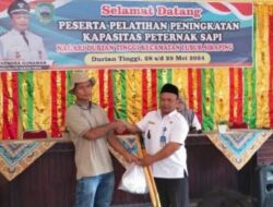 Hendra Gunawan Tutup Pelatihan Peningkatan Kapasitas Peternak Sapi