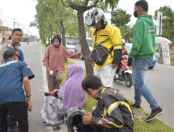 Aksi Kasat Lantas Polresta Pekanbaru: Tolong Korban Kecelakaan Ojol dan Tanggung Biaya Perawatan