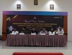 KPU Tetapkan 20 Anggota DPRD Padang Panjang Terpilih, Ini Selengkapnya