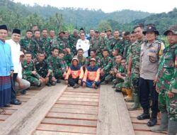 Pembangunan Jembatan Bailey Piliang Bawah Selesai, Warga Syukuran 