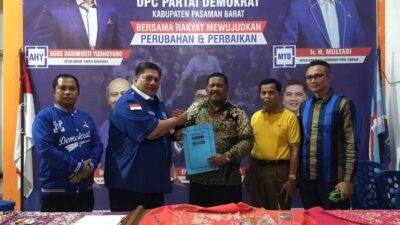 Demokrat Pasbar Tutup Pendaftaran Pilkada, 7 Orang Serahkan Berkas