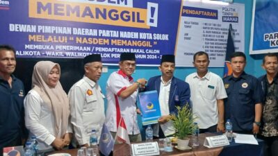 Mendaftar Lagi ke Hanura dan Nasdem, Ikhtiar Nofi Candra Maju Pilwako Solok Makin Nyata