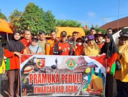 Camat Canduang Apresiasi, Pramuka Peduli Bantu Bersihan Material Banjir Bandang di Bukik Batabuah