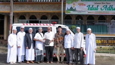 Bertepatan dengan Idul Adha, Masjid Baitul Mukmin Terima Bantuan Ambulan