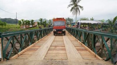 Lima Jembatan Bailey Dibangun Pasca Galodo