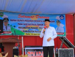 Pendidikan Anak Usia Dini se-Kecamatan Padang Gelugur Gelar Gebyar PAUD