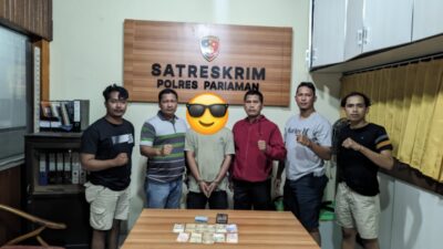 Polres Pariaman Tangkap Pelaku Togel Online  di Warung