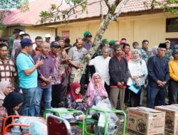 Sebanyak 113 Kelompok Tani di Tanah Datar Terima Mesin Pompa Air