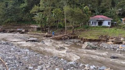 September Sabo Dam Dibangun di Tanah Datar