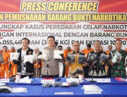 Polda Riau Tangkap 33 Penyelundup Narkoba, 34 Kg Sabu dan 10.190 Butir Ekstasi Dimusnahkan