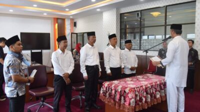 Empat Anggota BPD Pengganti Antar Waktu Dilantik Pj Walikota Pariaman