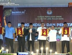 KPU Limapuluh Kota Gelar Penambilan Nomor Urut dan Launching Pilkada Damai