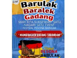 Zaiful Imra Ajak dan Imbau Masyarakat Meriahkan Festival Pesona Barulak