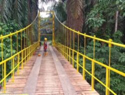 Jembatan Gantung Koto Enau Pessel Sudah Bisa Dilalui