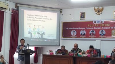 Kuliah Umum di Fisipol Unes, Edi Hasymi Dorong Mahasiswa Kawal Tatakelola Pemerintahan 