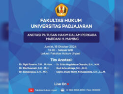 Diskusi Anotasi Putusan Mardani Maming Disiarkan Langsung di Fakultas Hukum Universitas Padjadaran