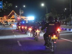 Patroli Besar Polda Riau Sukses Amankan Kota Selama Rangkaian Pelantikan Presiden