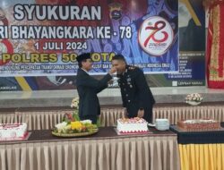 Bupati Safaruddin Hadiri Upacara HUT Bhayangkara ke-78