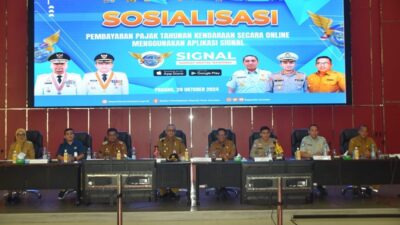 Kini di Padang, Bayar Pajak Kendaraan Bisa Melalui Aplikasi Signal