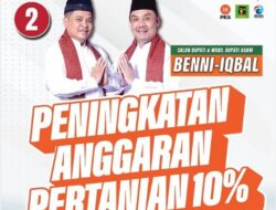 BENNI – IQBAL Komitmen Untuk Meningkatkan Anggaran Pertanian