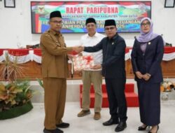 Nota Keuangan Ranperda tentang APBD Tanah Datar Disampaikan Pada DPRD Setempat