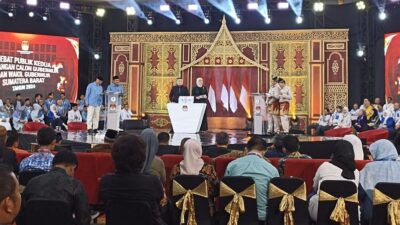 Debat Kedua Pilgub; Mahyeldi dan Epayardi Adu Gagasan Pemerataan Pembangunan