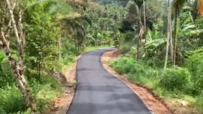 Ruas Jalan Simpang Pasar Lagan – Lagan Kecil Diaspal
