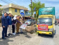 KPU Sawahlunto Distribusikan Logistik Pemilu dengan Pengawalan Ketat TNI/Polri
