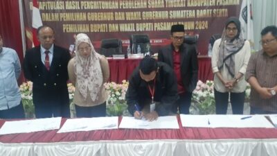KPU Pasaman Pleno Rekapitulasi Perlohan Suara, Ini Rinciannya