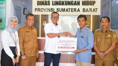 Dukung ProKlim, PT Semen Padang Bangun Rumah Kompos di Tanah Datar