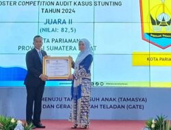 TPPS Kota Pariaman Juara 2 Poster Audit Kasus Stunting Tingkat Nasional